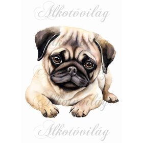   Párnablokk - vászontáska blokk MOPSZ kutyussal 7- kb. 22 x 20 cm