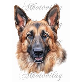   Párnablokk - vászontáska blokk németjuhász kutyussal - kb. 20 x 25 cm