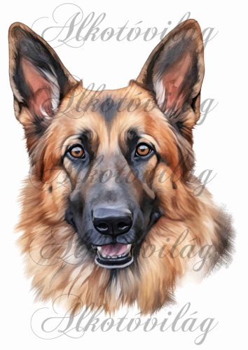 Párnablokk - vászontáska blokk németjuhász kutyussal - kb. 20 x 25 cm