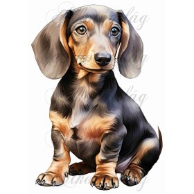   Párnablokk - vászontáska blokk tacskó kutyussal - kb. 28 x 20 cm