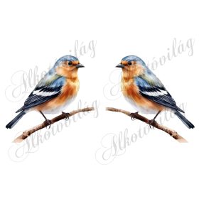   Erdei pinty madár kb 13 cm széles - Patchwork blokk táskablokk, párnablokk, takaróblokk, uzsonnás tasak blokk