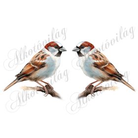   Házi veréb madár kb 13 cm széles - Patchwork blokk táskablokk, párnablokk, takaróblokk, uzsonnás tasak blokk