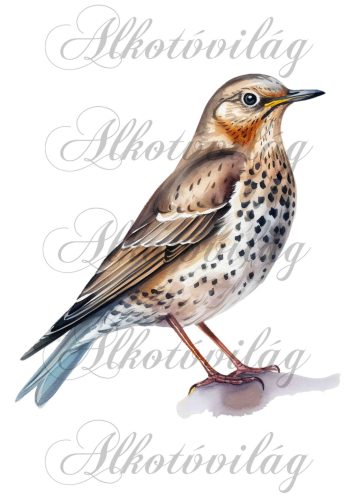 Léprigó madár - Patchwork blokk táskablokk, párnablokk, takaróblokk, uzsonnás tasak blokk