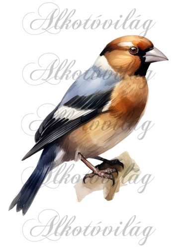 Meggyvágó madár - Patchwork blokk táskablokk, párnablokk, takaróblokk, uzsonnás tasak blokk