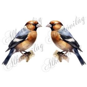   Meggyvágó madár kb 13 cm széles - Patchwork blokk táskablokk, párnablokk, takaróblokk, uzsonnás tasak blokk