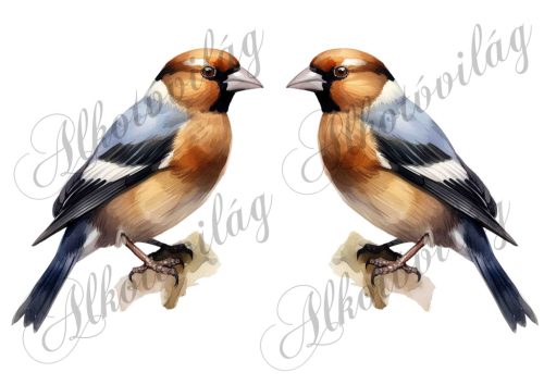 Meggyvágó madár kb 13 cm széles - Patchwork blokk táskablokk, párnablokk, takaróblokk, uzsonnás tasak blokk