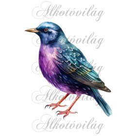   Seregély madár - Patchwork blokk táskablokk, párnablokk, takaróblokk, uzsonnás tasak blokk