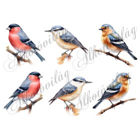   Süvöltő, csuszka, erdei pinty madár kb 9 cm magas - Patchwork blokk táskablokk, párnablokk, takaróblokk, uzsonnás tasak blokk