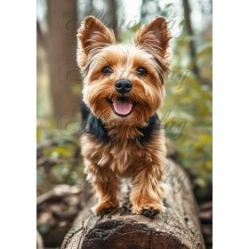   Cuki yorki kutyus farönkön - PÁRNABLOKK, VÁSZONTÁSKA BLOKK, PATCHWORK BLOKK, UZSONNÁSTASAK BLOKK