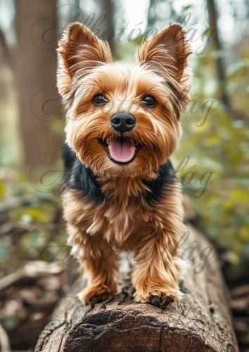 Cuki yorki kutyus farönkön - PÁRNABLOKK, VÁSZONTÁSKA BLOKK, PATCHWORK BLOKK, UZSONNÁSTASAK BLOKK