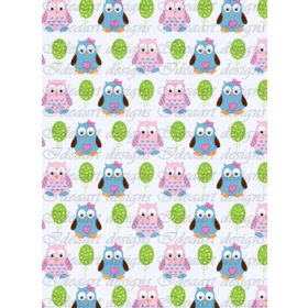 Baglyok- kék-rózsaszín