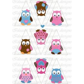 Baglyok fenyődíszhez