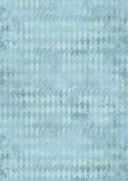 Shabby chic kopottas kékeszöld káró minta