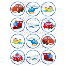 Járművek mosolygósan körökben