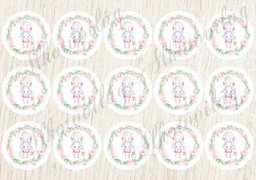 Rajzolt kislányok körökben