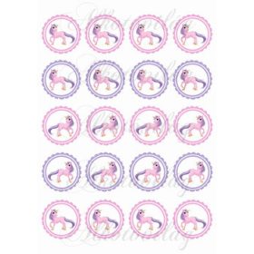 Unikornis álló- cakkos körökben 4,5 cm