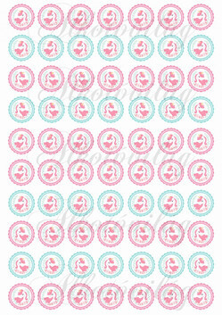 Unikornis cakkos körökben 2,5 cm