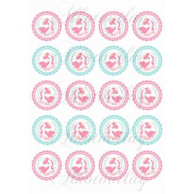 Unikornis cakkos körökben 4,5 cm