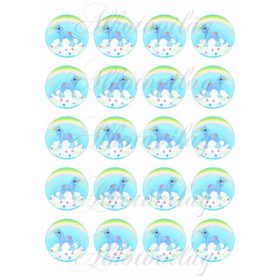 Unikornis felhőben 4,5 cm