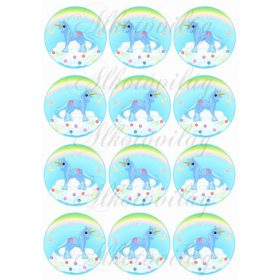 Unikornis felhőben 6,3 cm