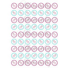 Unikornisok körökben 2,5 cm