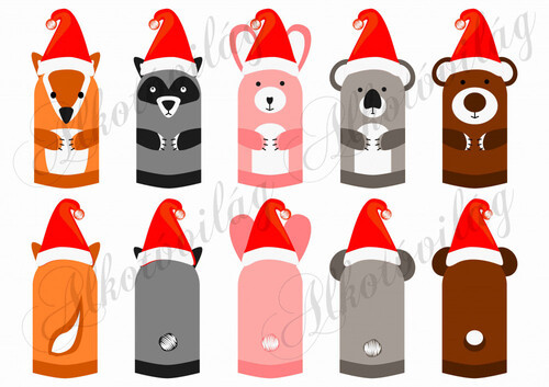 róka, mosómedve, koala, nyuszi, maci, mosómaci, medve