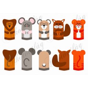 oroszlán, tigris, mókus, egér, maci