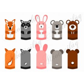 róka, mosómedve, koala, nyuszi, maci, mosómaci, medve