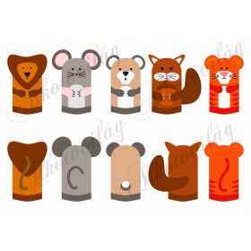 oroszlán, tigris, mókus, egér, maci