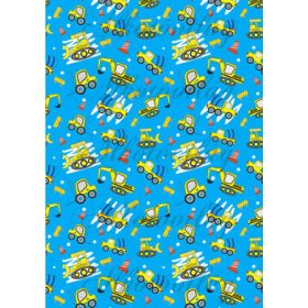 Munkagépek kék alapon