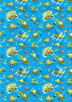 Munkagépek kék alapon