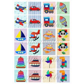 Memóriakártya GYERMEKJÁTÉK mintákkal