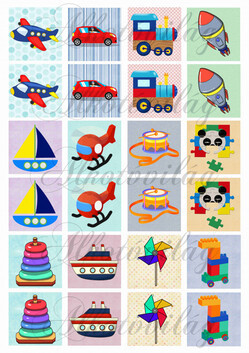 Memóriakártya GYERMEKJÁTÉK mintákkal