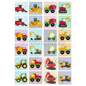 Memóriakártya MUNKAGÉPES mintákkal