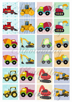 Memóriakártya MUNKAGÉPES mintákkal