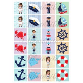 Memóriakártyák MATRÓZOS mintákkal