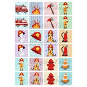 Memóriakártyák TŰZOLTÓS mintákkal