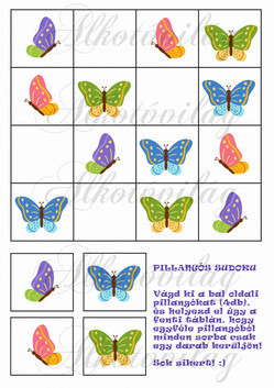 Pillangós sudoku