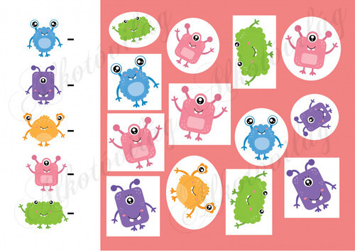 Helyezd a szörnyecskéket a megfelelő helyre