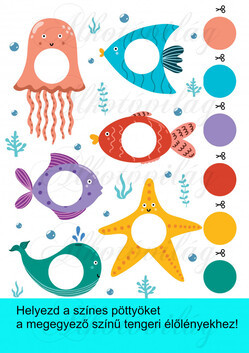 Színpárosító tengeri élőlényekkel