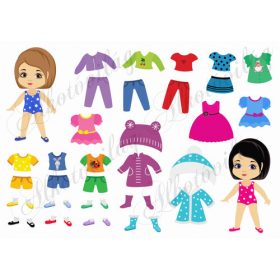 Öltöztesd fel Anna és Panna babát