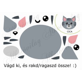 Feladatlap gyerekeknek - CICA összerakása