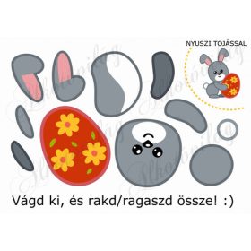 Feladatlap gyerekeknek - NYUSZI TOJÁSSAL összerakása