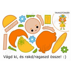 Feladatlap gyerekeknek - TAVASZTÜNDÉR összerakása