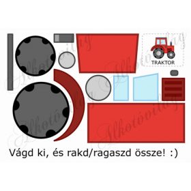 Feladatlap gyerekeknek - TRAKTOR összerakása
