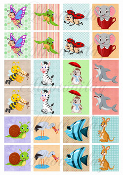 Mamóriakártyák tündéri állatkákkal