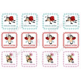 Iskolás lettem négyzetek KATICÁVAL