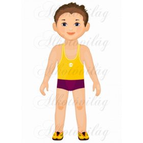 Öltöztetős fiú - Máté - 29 cm