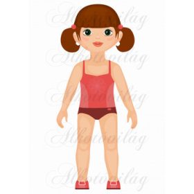 Öltöztetős lány -Netti baba 29 cm