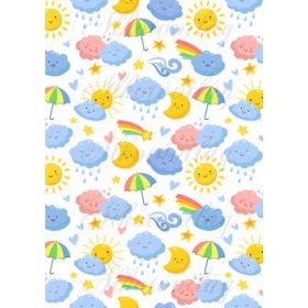 Időjárás elemek - nap, felhő, szél